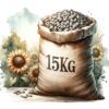 Afskallede solsikkefrø 15 kg