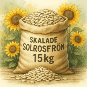 Skalade solrosfrön 15kg