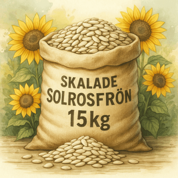 Skalade solrosfrön 15kg