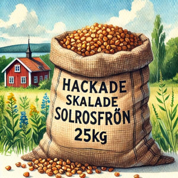 Skalade, hackade solrosfrön 25kg