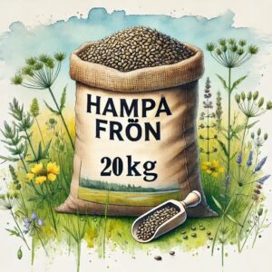 hampafrön i säck