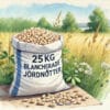 Blancherade jordnötter till fåglar 25 kg