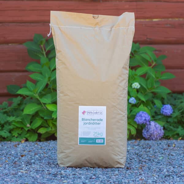 Blancherade jordnötter 25kg påse