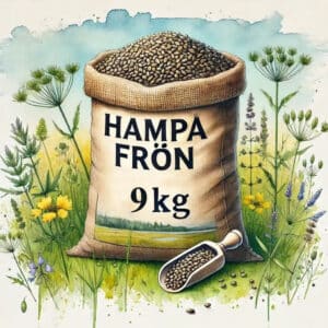 Hampefrø 9 kg