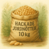 Hackade jordnötter till fåglar 10 kg