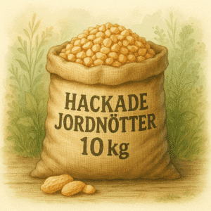Hackade jordnötter i 10kg säck