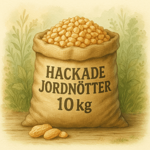 Jauhetut maapähkinät 10 kg:n pussissa