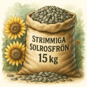 Strimmiga solrosfrön 15kg