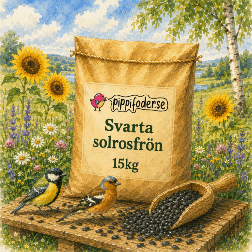 Svarta solrosfrön 15kg - Pippifoder