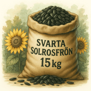 Svarta solrosfrön 15kg