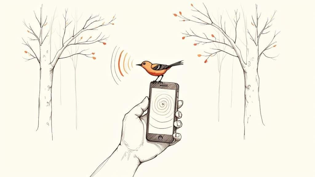 Identifiser fuglestemmer med mobiltelefonen dinartikelbild