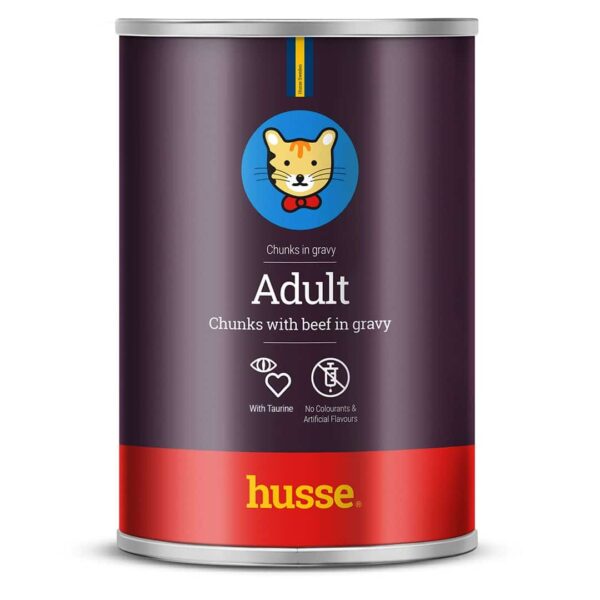 Blötmat katt - Adult biff 415g, bitar i sås