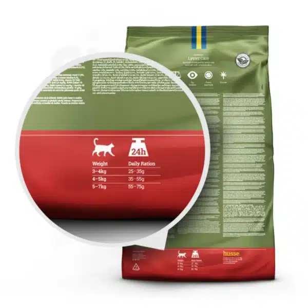 Kattefôr - Exclusive Lyster Care 7kg, tørrfôr for katter med sensitiv hud og pels - Bilde 3