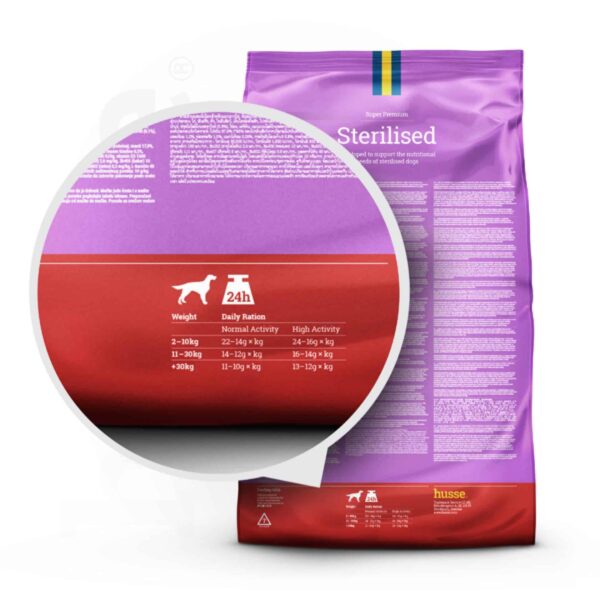 Hundefoder - Steriliseret 12 kg, tørfoder til kastrerede hunde - Billede 2