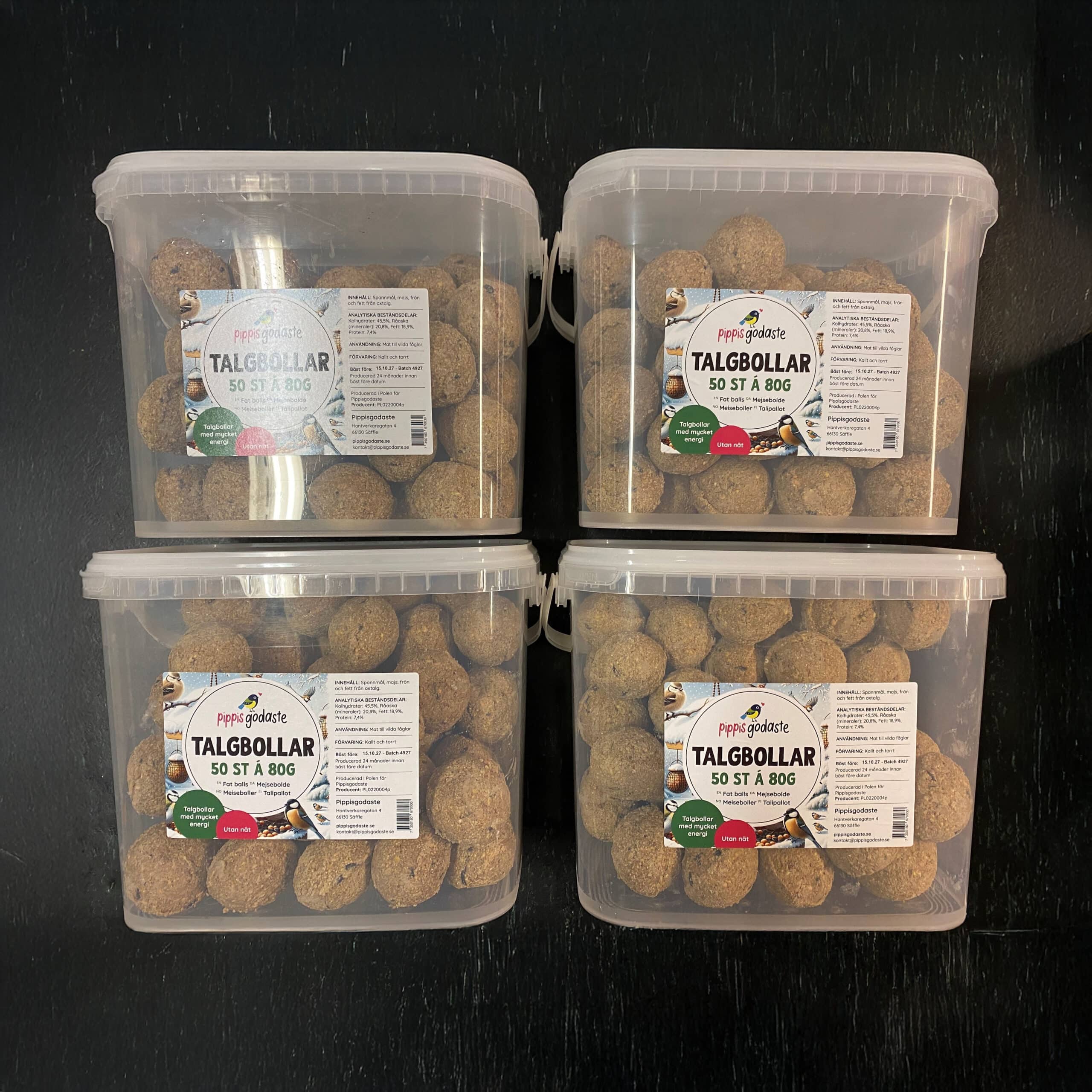 Talgbollar storpack - Talgbollslådan basic 2 Talgbollar storpack - Talgbollslådan basic