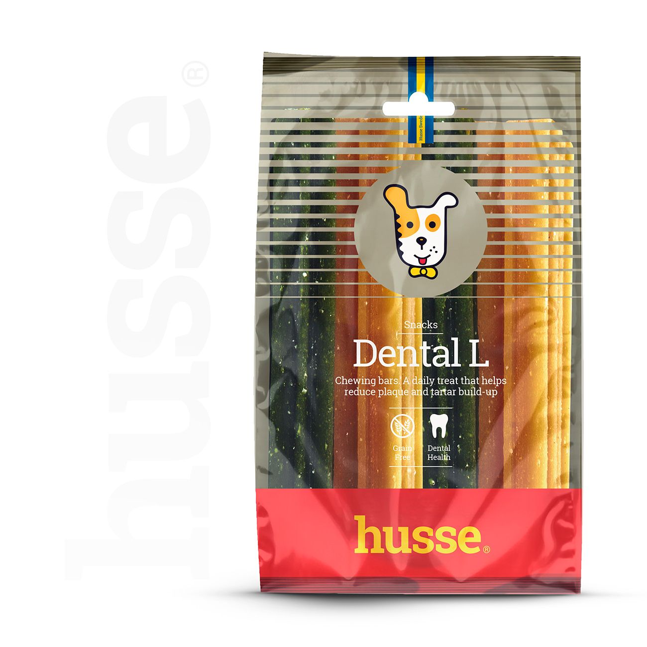 Tuggben - Dental L 4st, glutenfritt tuggben för hund 1 Dental L, 4 st | Glutenfritt tandben för hund