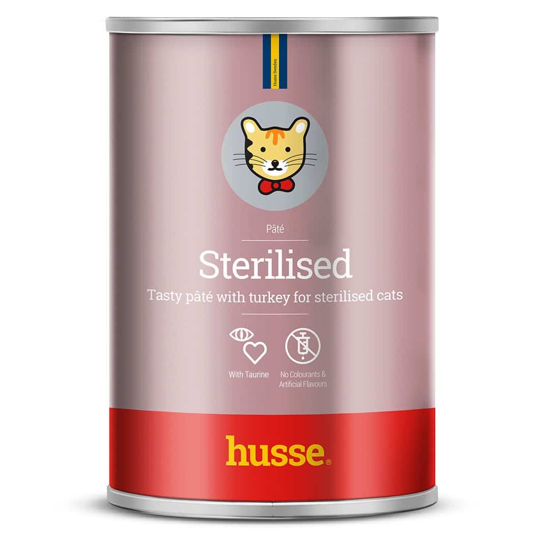 Blötmat katt - Sterilised, paté kalkon, 400g 1 Pâté för steriliserade katter med kalkon