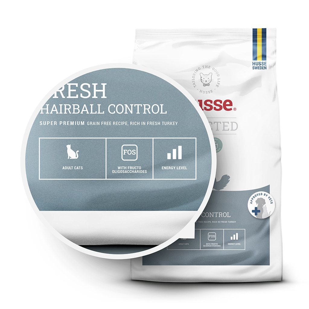 FYND Kattmat - Fresh Hairball Control Bäst före 04.07.2026 4 Kattmat för hårbollskontroll och energi