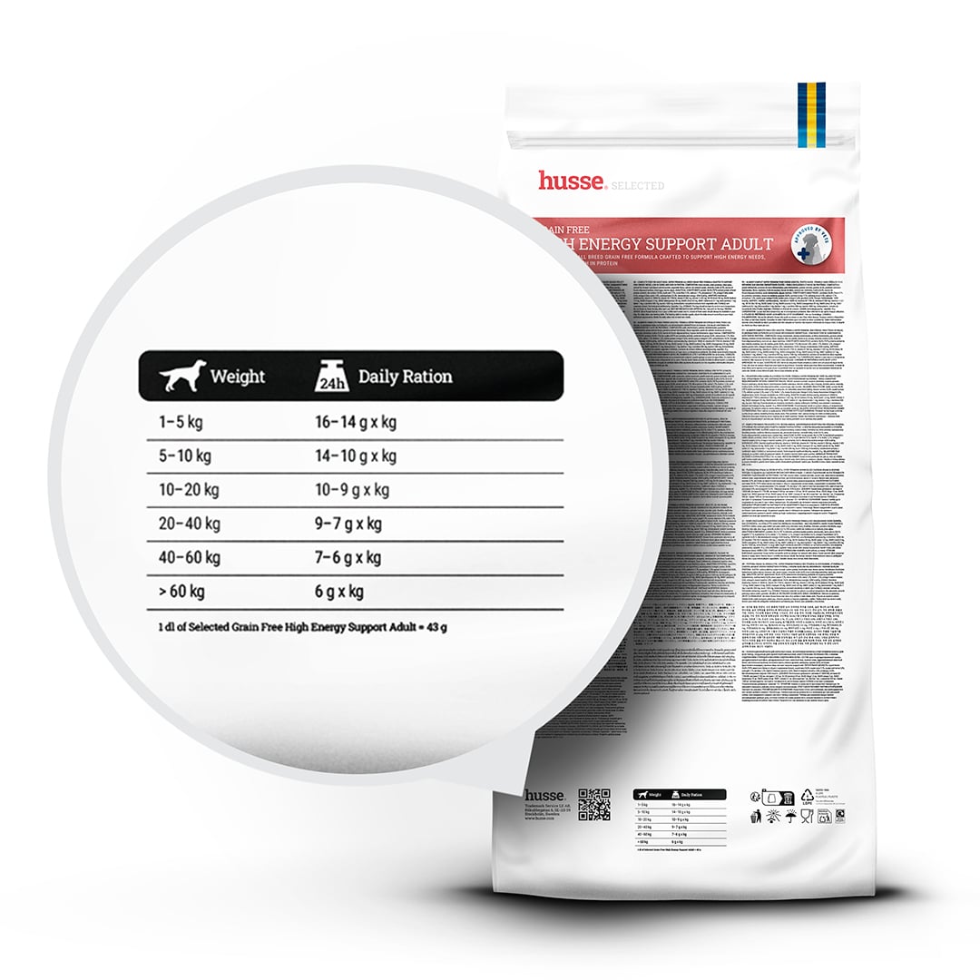 Hundmat - Grain Free High Energy Support Adult 12 kg 3 Hundmat - Grain Free High Energy Support Adult 12 kg