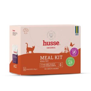 Blötmat katt - HUSSE Meal Kit Kyckling & kalkon Cat 12x85 g