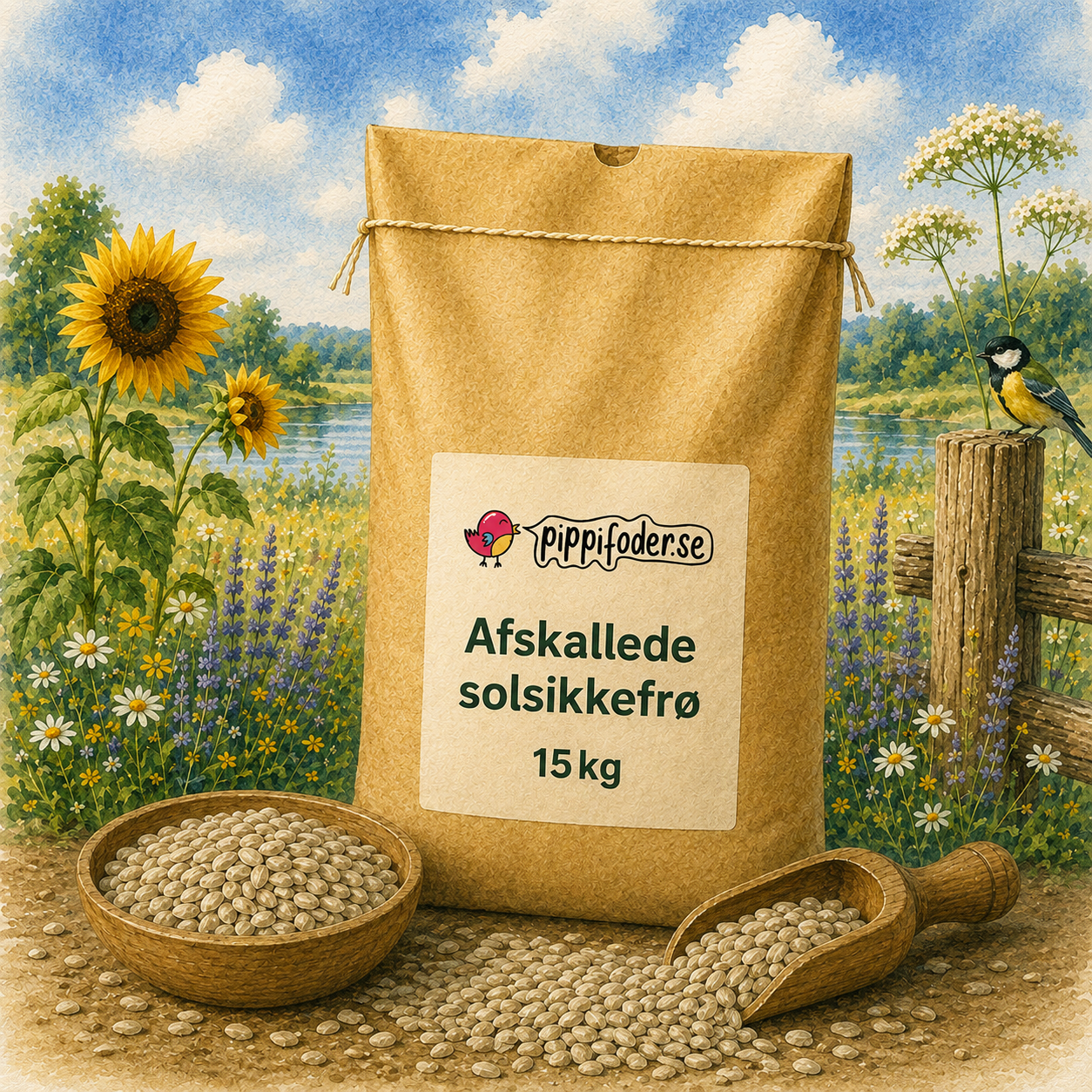 Afskallede solsikkefrø 15 kg 1 Afskallede solsikkefrø 15 kg