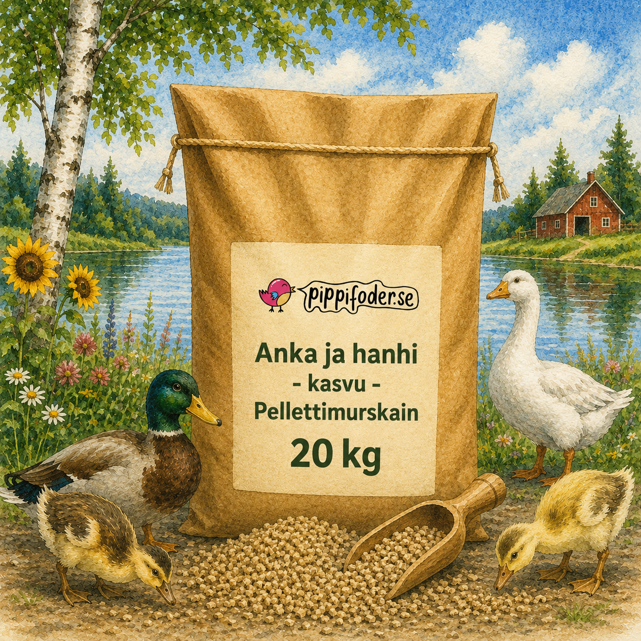Anka ja hanhi – kasvu – Pellettimurskain 20 kg 1 Anka ja hanhi – kasvu – Pellettimurskain 20 kg