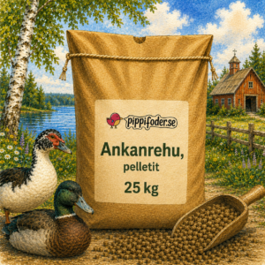 ankkarehu pellettejä 25 kg – täysrehu ankoille