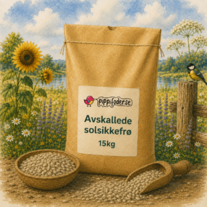 Mat til småfugler 2025 - Tips og råd 3 Avskallede solsikkefrø 15 kg