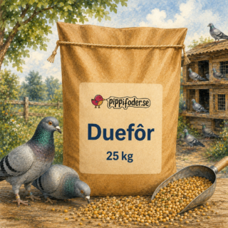 Duefôr 25 kg – tilleggsfôr for duer