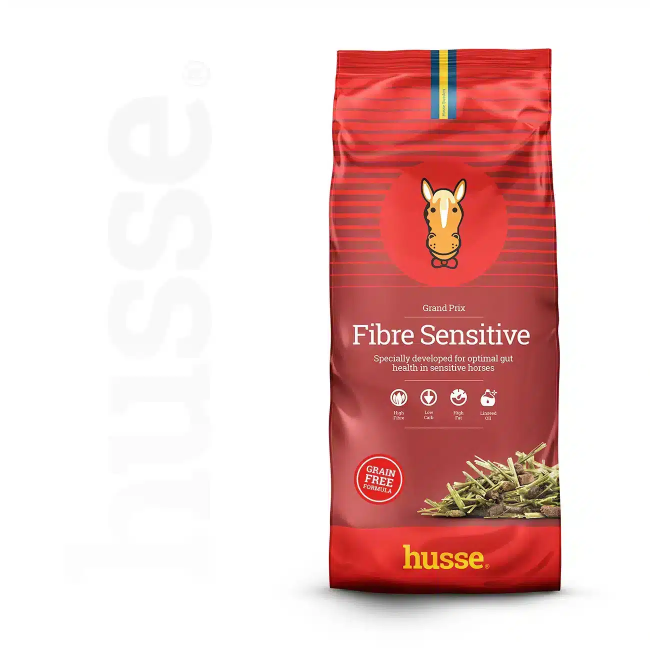 Hästfoder - Fibre Sensitive – Spannmålsfri fibermix för hästar med känslig mage 3 Fibre Sensitive, 15 kg | Havrefri blandning med utvalda ingredienser för en hälsosam tarmflora