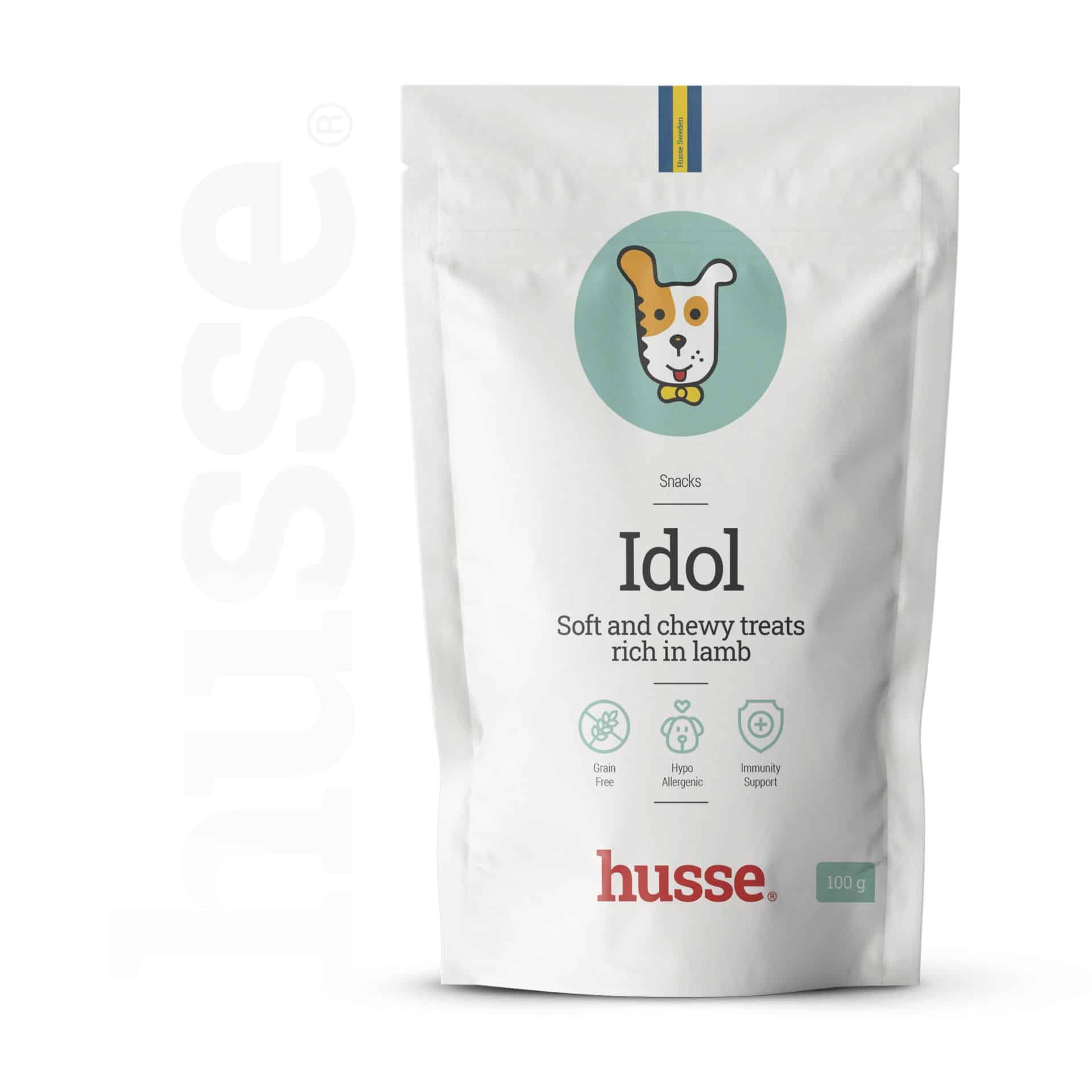 Hundgodis - Idol 100g med lamm 1 Idol, 100 g | Spannmålsfria godsaker - rikt på lamm