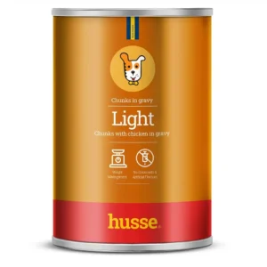 Hundmat med kyckling i sås