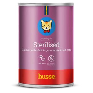 Kattmat med kanin i sås