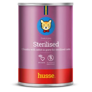 Kattmat med kanin i sås