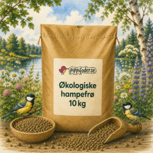 En säck med ekologiska hampafrön