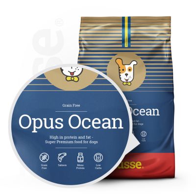 Hundmat - Opus Ocean 12 kg, spannmålsfritt torrfoder med en animalisk proteinkälla 2 Hundefoder med hög proteinhalt.