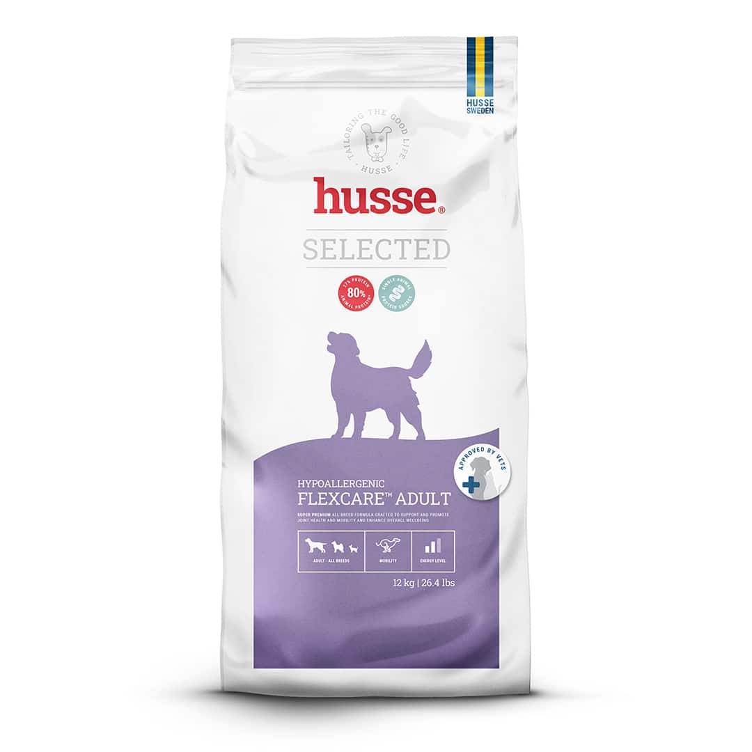 Hundmat - Hypoallergenic Flexcare Adult, 12 kg 1 Hypoallergenic Flexcare Adult – Superpremiumfoder för vuxna hundar med fokus på leder och rörlighet