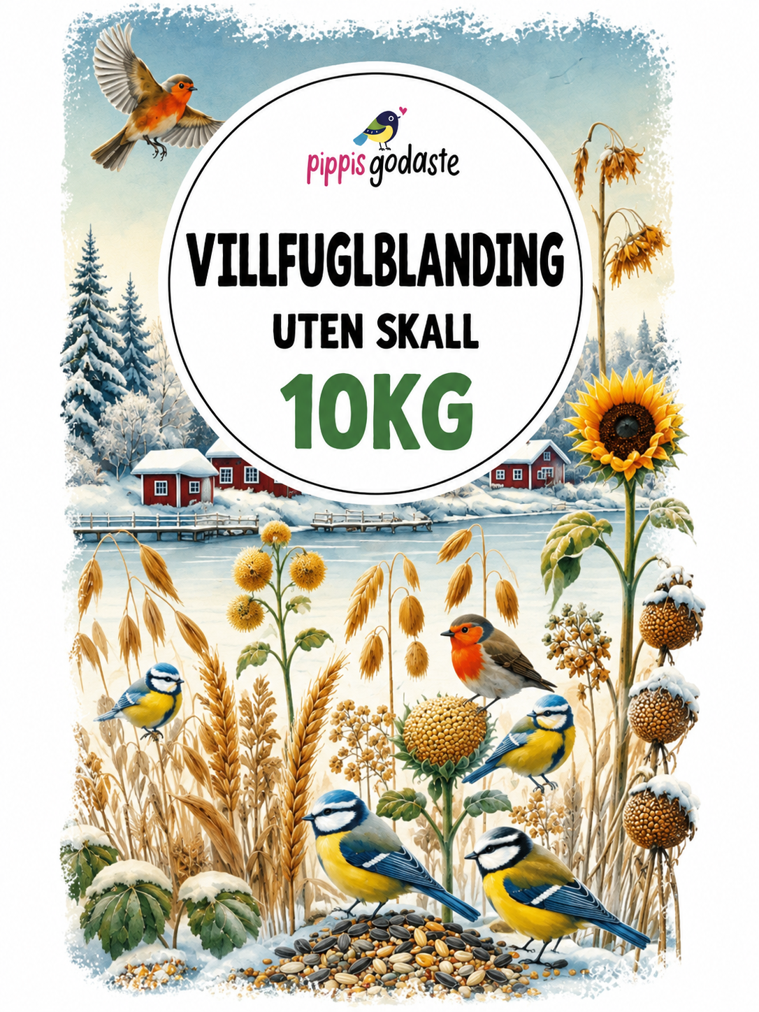 Villfuglblanding uten skall 10kg 1 Villfuglblanding uten skall 10kg